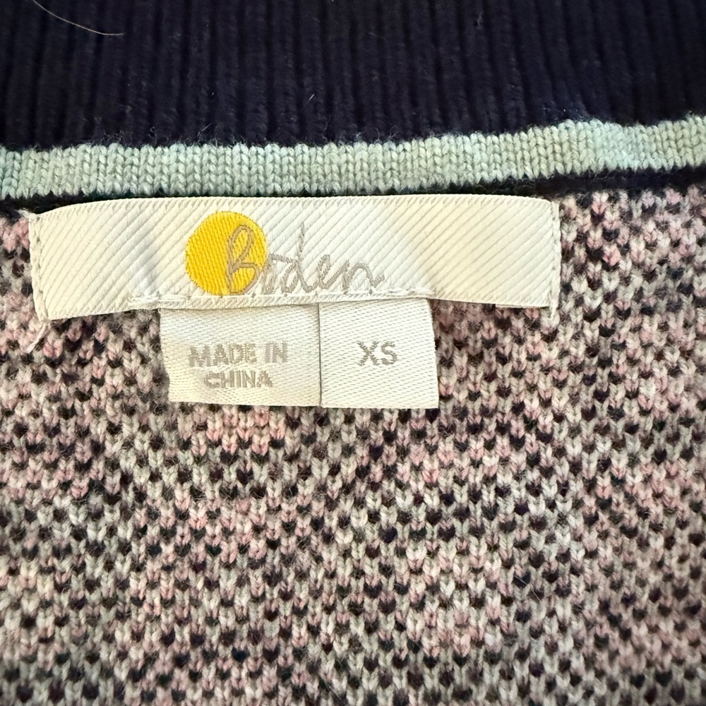 Boden Multicolor V-Neck Sweater Vest XS - Picture 3 of 5